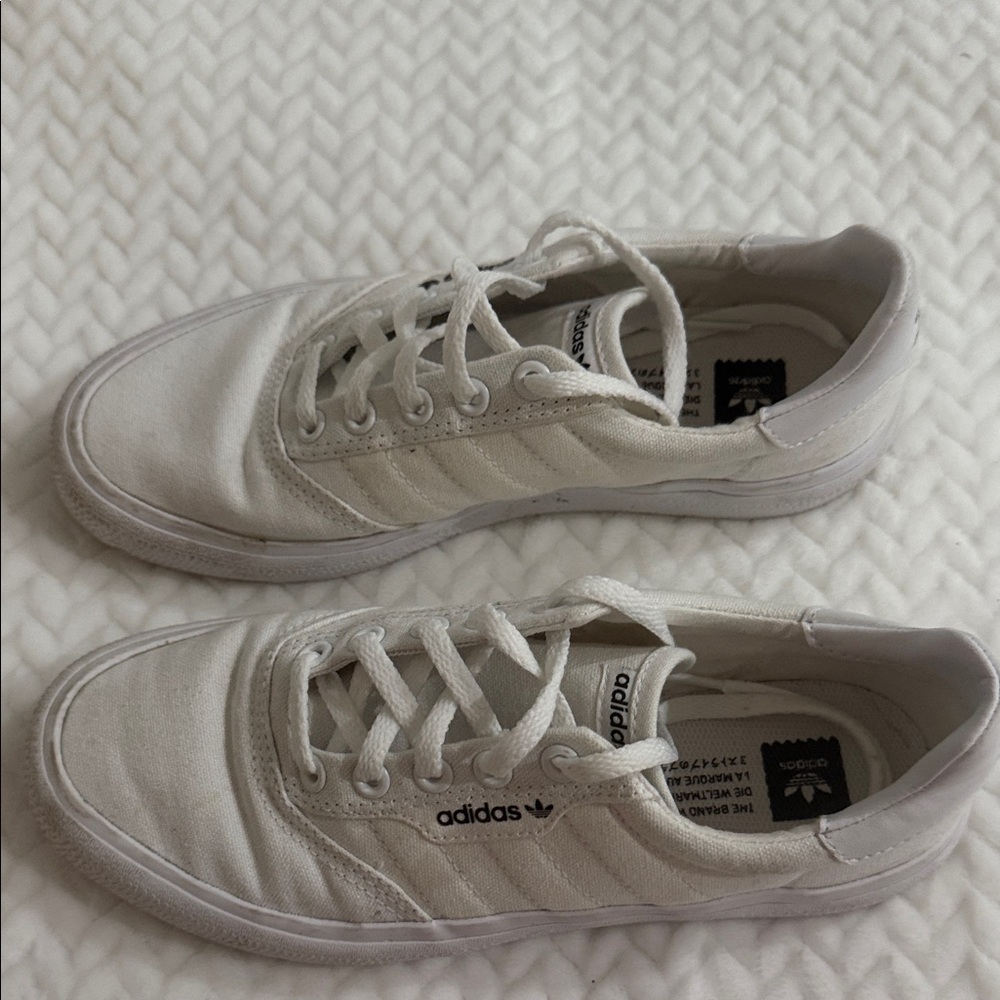 Adidas Classic White Canvas Sneakers